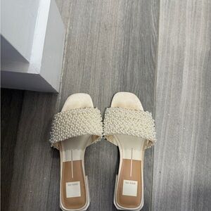 Dolce Vita Cream Pearl Sandals